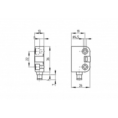 Магнитный датчик безопасности Schmersal BNS260-11ZG-ST-L
