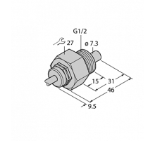 Датчик потока TURCK FCS-G1/2A4-NA/D100
