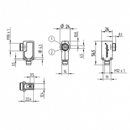 Оптический датчик Wenglor TR55PCT2