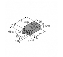 Индуктивный датчик TURCK BI8U-Q10-AP6X2-V1131