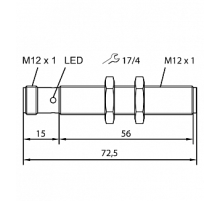  Ультразвуковой датчик TURCK RU40U-M12-LI8X2-H1141