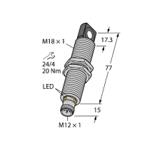  Ультразвуковой датчик TURCK RU130U-M18ES-LI8X2-H1151