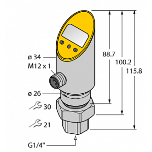 Датчик давления TURCK PS010V-501-2UPN8X-H1141