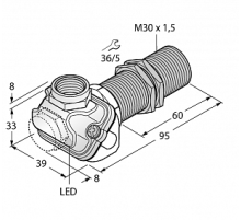 Индуктивный датчик TURCK BI15U-EM30WDTC-AP6X