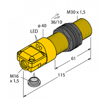 Индуктивный датчик TURCK BI10-P30SR-FZ3X2