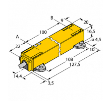  Датчик линейных перемещений TURCK LI100P1-Q17LM1-LU4X2/S97