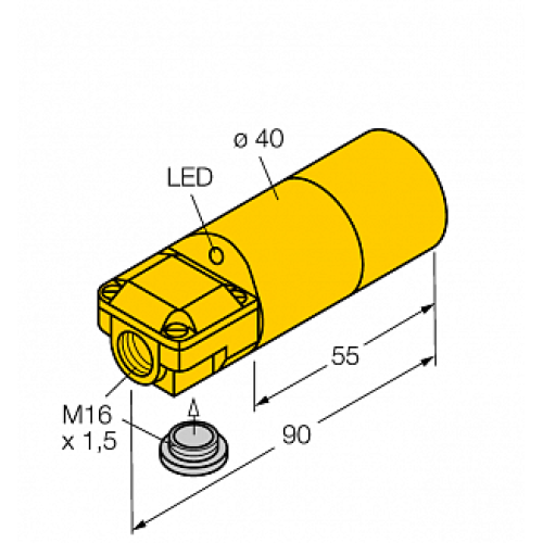 Индуктивный датчик TURCK NI20-K40SR-AP6X