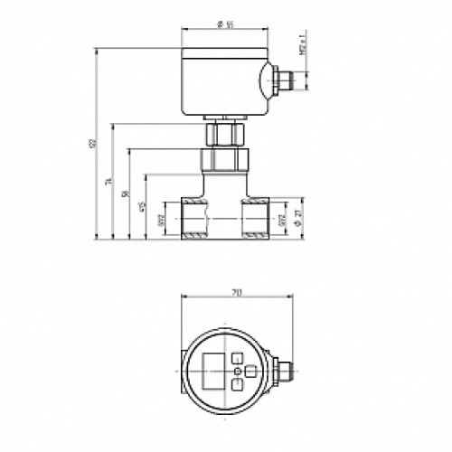 Калориметрический датчик потока Wenglor FFAF206