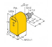 Датчик потока TURCK FCS-G1/2A4P-2AP8X-H1140