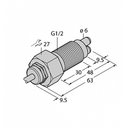 Датчик потока TURCK FCS-GL1/2A4-NAEX0/A