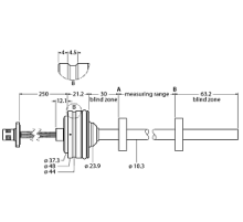  Датчик линейных перемещений TURCK LTE900M-HT10-LU10-P-0.25-H1151
