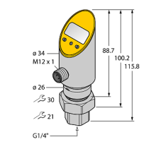 Датчик давления TURCK PS010V-501-LI2UPN8X-H1141/D830