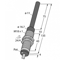 Индуктивный датчик TURCK WI70-M18-LIU5