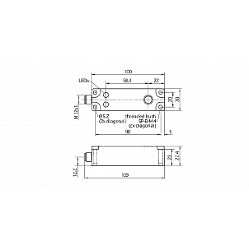 Ультразвуковой датчик Microsonic lcs-35/DD/QP