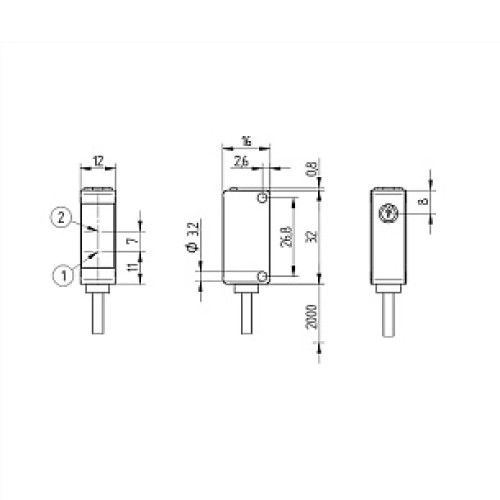 Оптический датчик Wenglor P1KE001