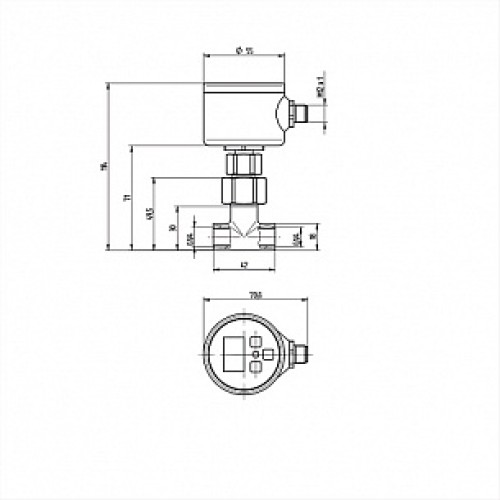 Калориметрический датчик потока Wenglor FFAF225