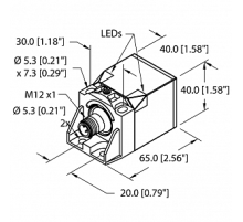 Индуктивный датчик TURCK BI30U-CK40-AP6X2-H1141