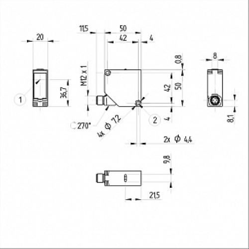 Оптический датчик Wenglor P1PS101