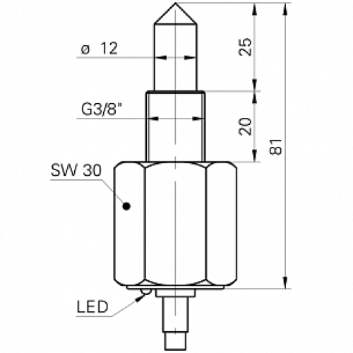 Оптический датчик уровня Baumer FFAK 17PTD1001/L