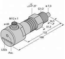 Датчик потока TURCK FCS-GL1/2A4-AP8X-H1141/D090
