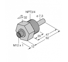 Датчик потока TURCK FCS-N3/4A4-NA-H1141