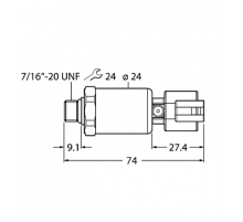 Датчик давления TURCK PT400R-2105-I2-DT043P
