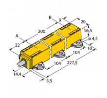  Датчик линейных перемещений TURCK LI200P1-Q17LM1-LIU5X2