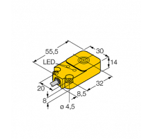 Индуктивный датчик TURCK BI10U-Q14-AP6X2