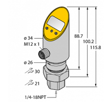 Датчик давления TURCK PS600R-502-LI2UPN8X-H1141/3GD