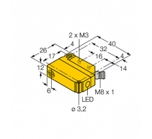 Индуктивный датчик TURCK BI5U-Q12-AP6X2-V1131