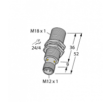 Индуктивный датчик TURCK BI8U-EM18WD-VP6X-H1141/3GD