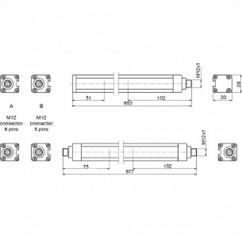 Световая завеса безопасности Micro Detectors LS2ER/0B-080K