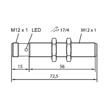  Ультразвуковой датчик TURCK RU40U-M12-LU8X2-H1141