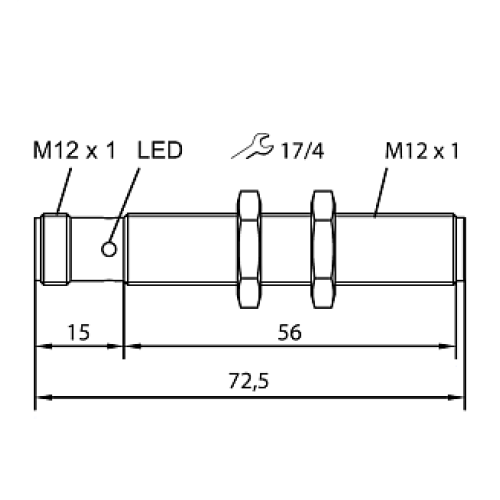  Ультразвуковой датчик TURCK RU40U-M12-LU8X2-H1141