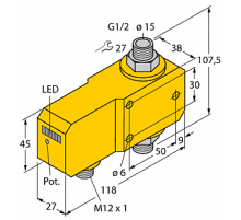Датчик потока TURCK FCI-D15A4P-AP8X-H1141