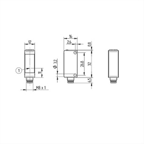 Оптический датчик Wenglor P1KS002