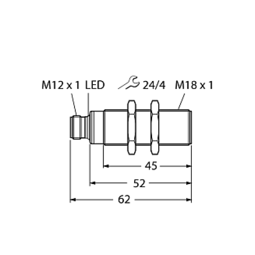 Ультразвуковой датчик TURCK RU50U-S18-AP8X-H1141