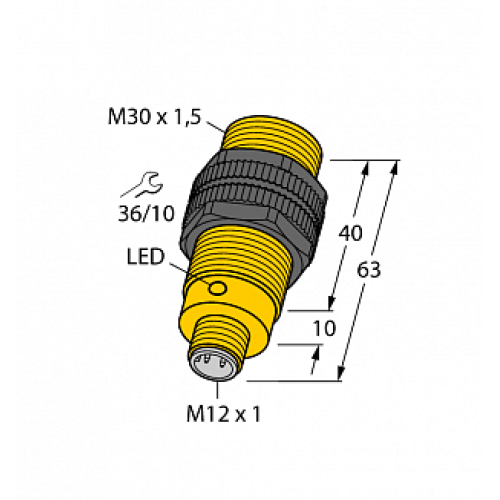 Индуктивный датчик TURCK NI15-S30-AP6X-H1141